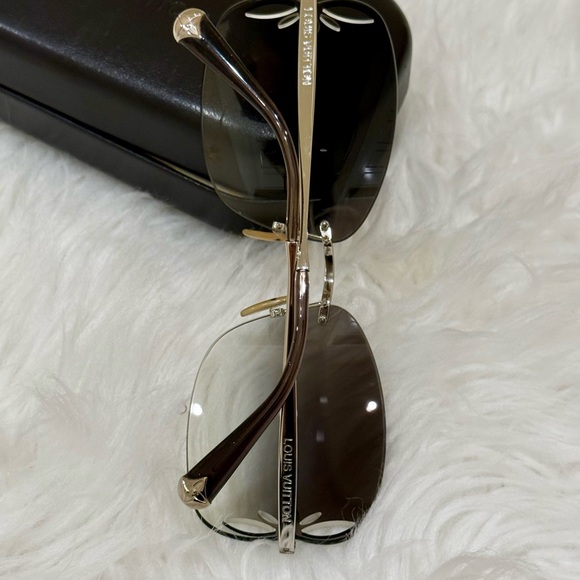 Vintage Louis Vuitton Women's Black Sunglasses - Picture 3 of 5